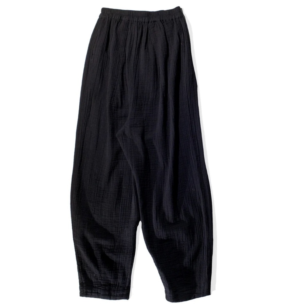 AnaaK PRIMA ARABESQUE PANTS Black 100% Cotton Gauze Pants Size 2 Medium - Picture 3 of 13